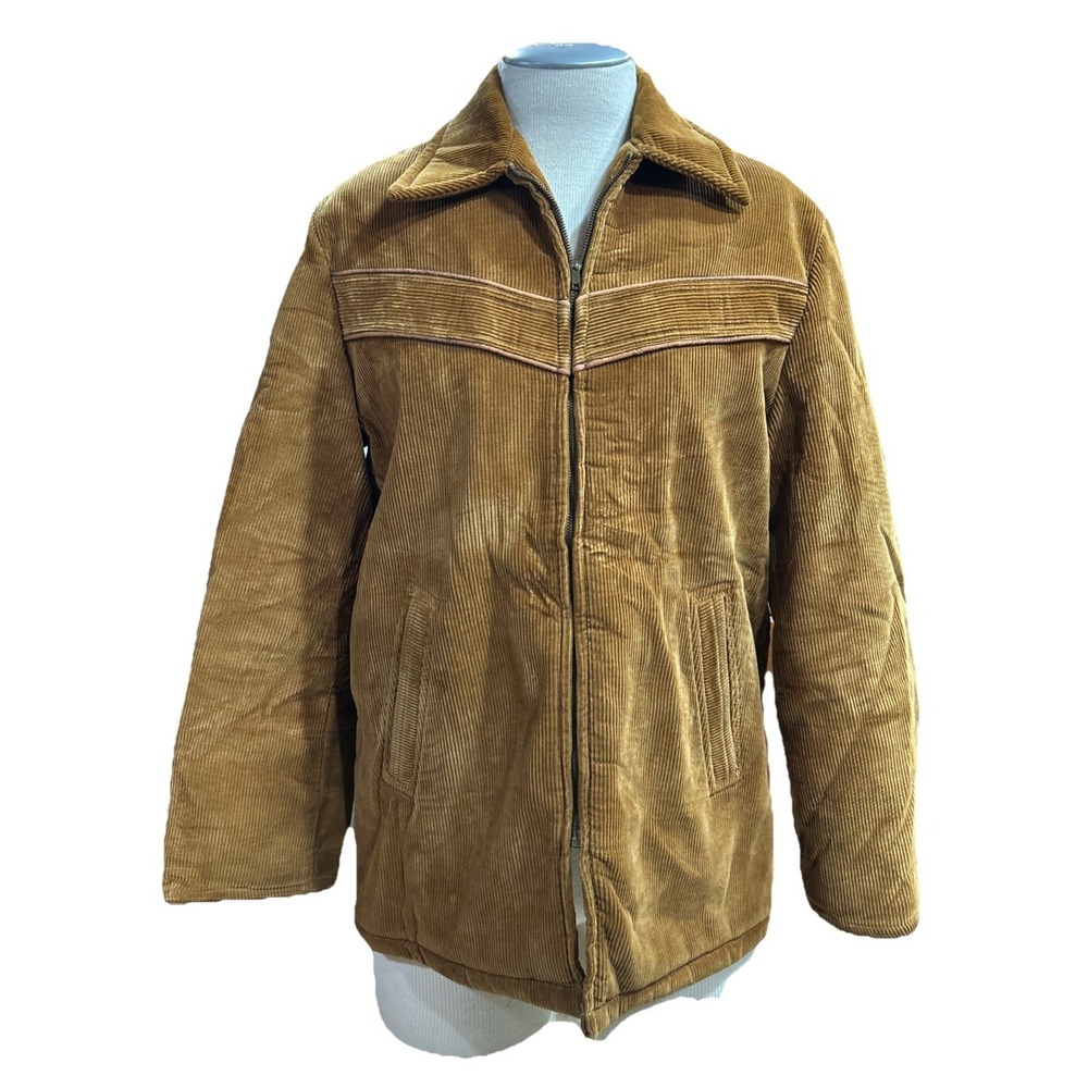 Envoy Mens Corduroy Jacket Medium Brown Vintage